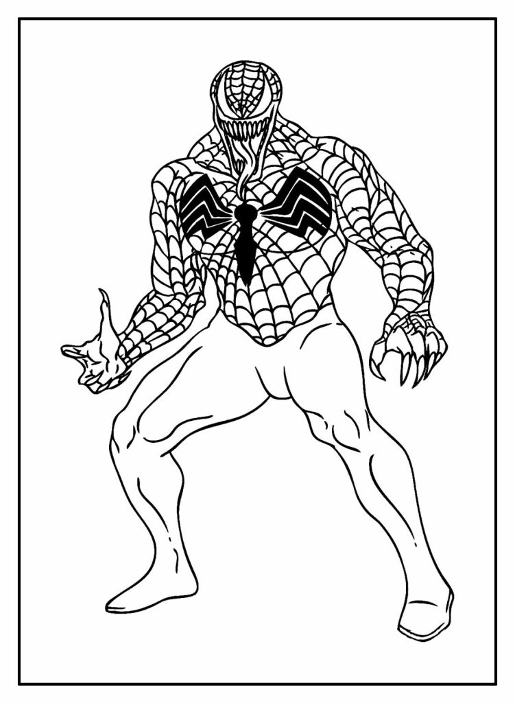 Desenho de Venom para imprimir