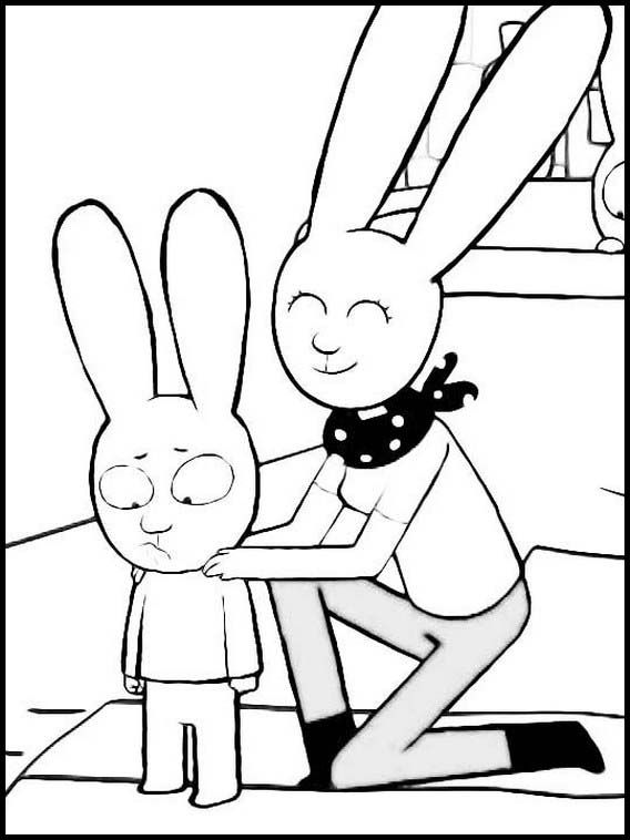 Desenho de Simon, o Supercoelho para imprimir