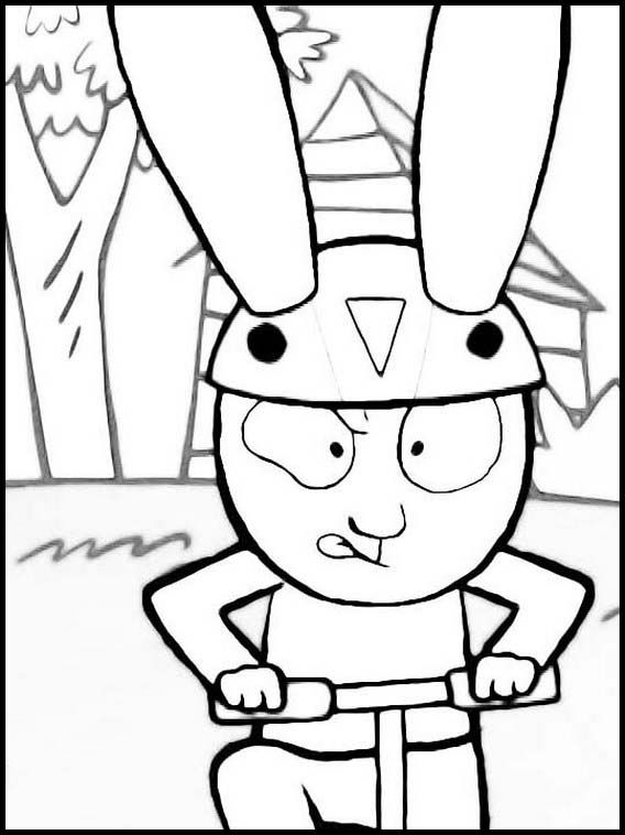 Desenho de Simon, o Supercoelho para imprimir