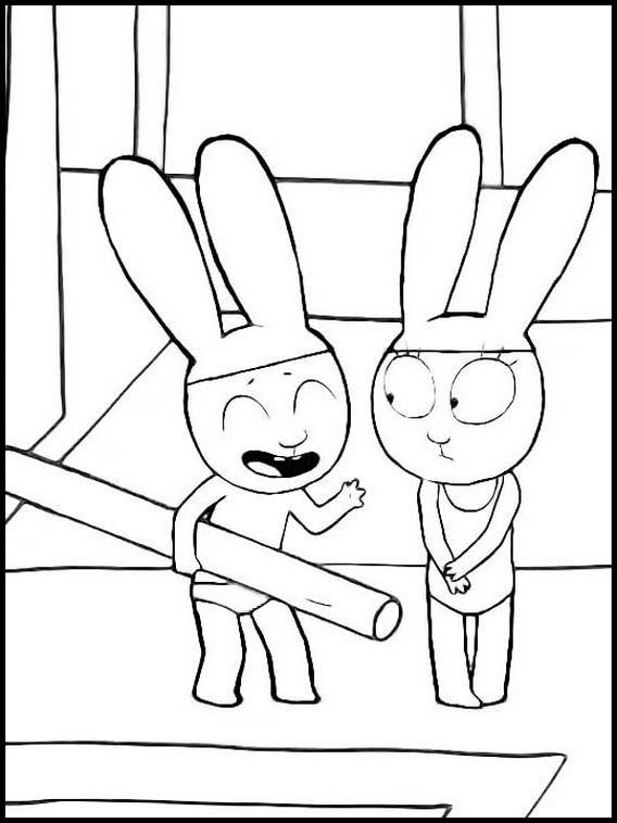 Desenho de Simon, o Supercoelho para imprimir