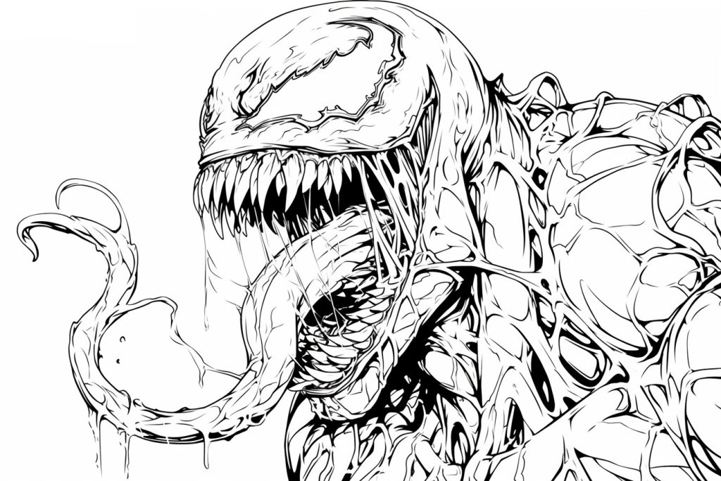 Desenho de Venom para imprimir