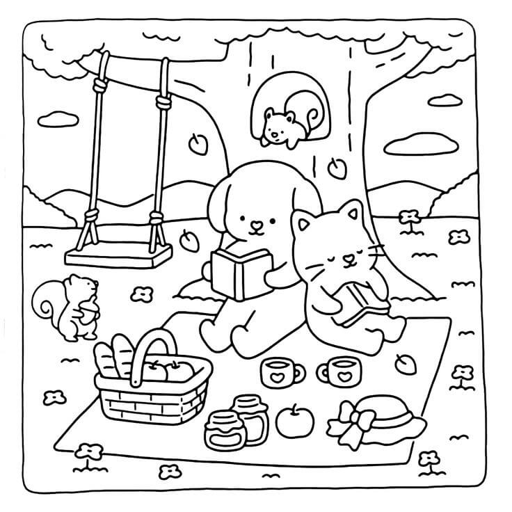 Desenho de Comfy Days para imprimir