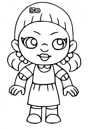 Desenho de Round 6 para imprimir