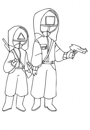 Desenho de Round 6 para imprimir