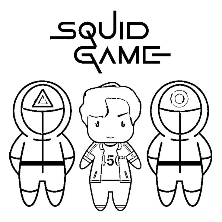 Desenho de Round 6 para imprimir