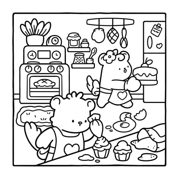 Desenho de Comfy Days para imprimir