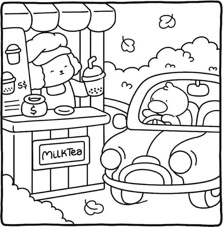 Desenho de Comfy Days para imprimir