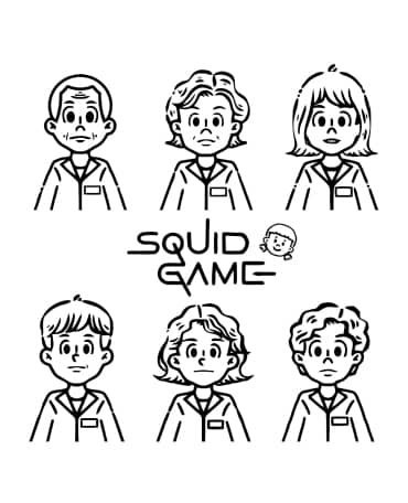 Desenho de Round 6 para imprimir