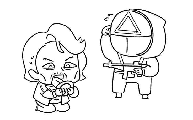 Desenho de Round 6 para imprimir