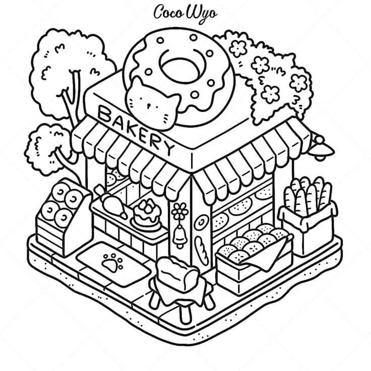 Desenho de Comfy Days para imprimir