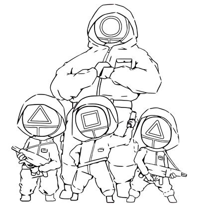 Desenho de Round 6 para imprimir