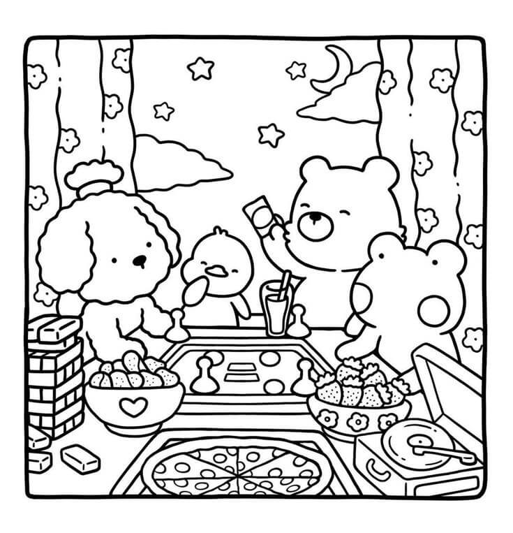 Desenho de Comfy Days para imprimir