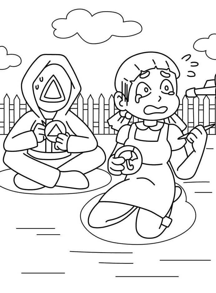 Desenho de Round 6 para imprimir