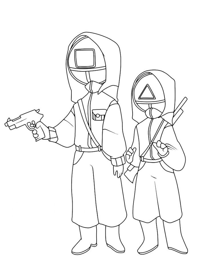 Desenho de Round 6 para imprimir