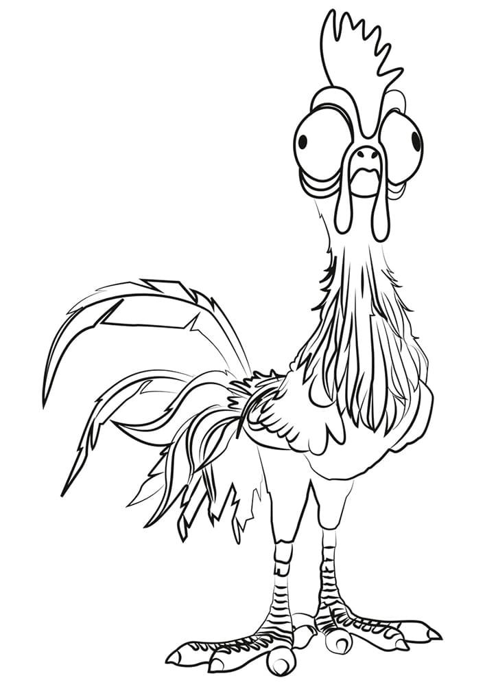 Desenho de Moana para imprimir