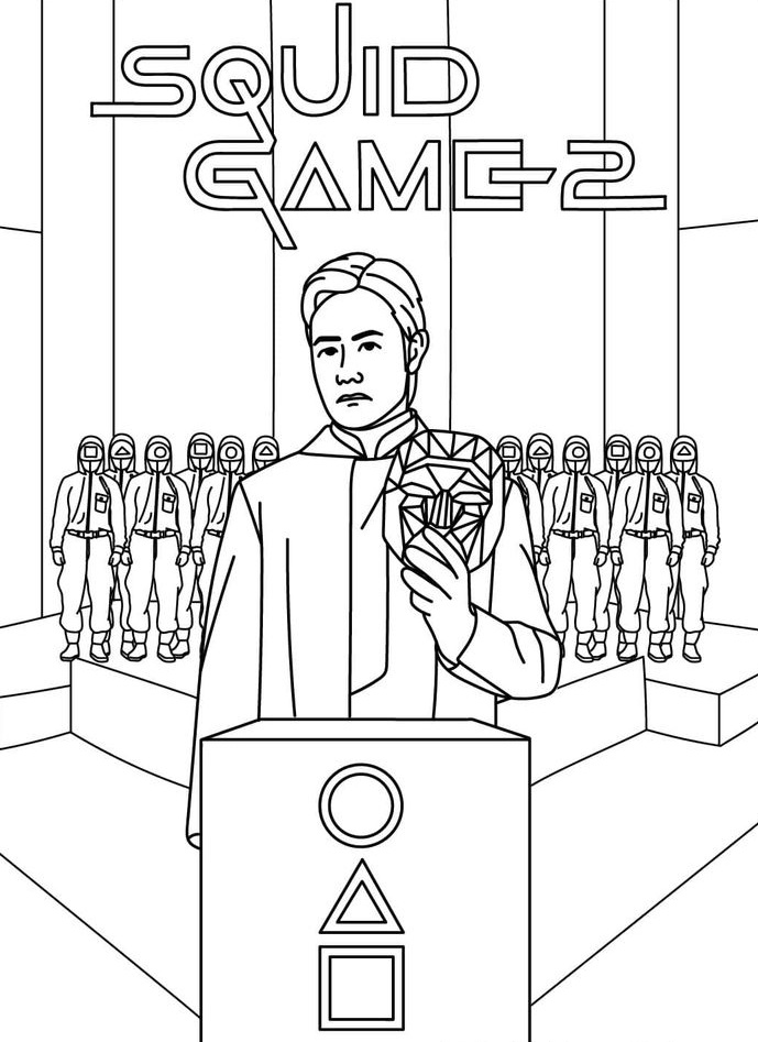 Desenho de Round 6 para imprimir