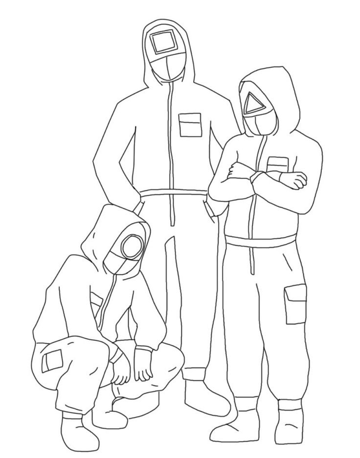 Desenho de Round 6 para imprimir