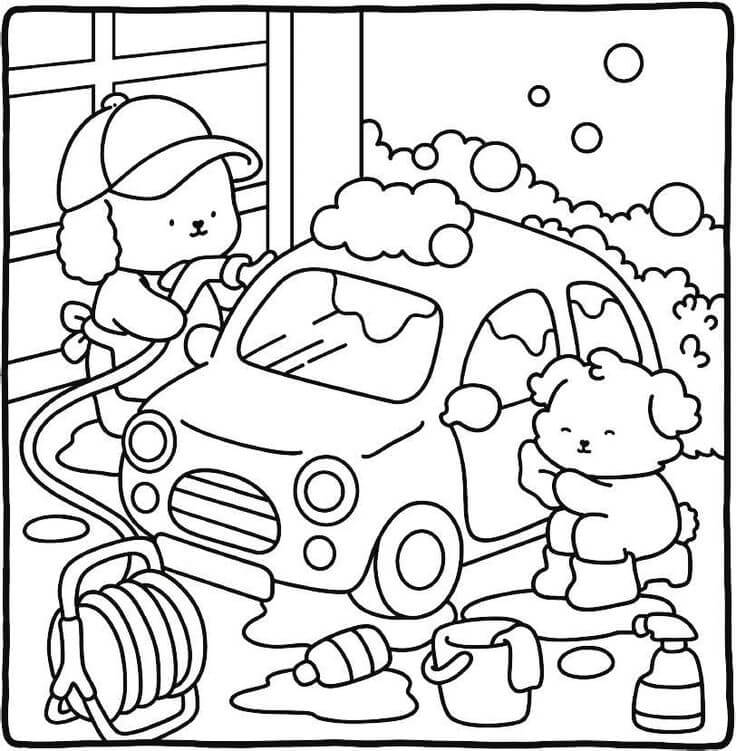 Desenho de Comfy Days para imprimir