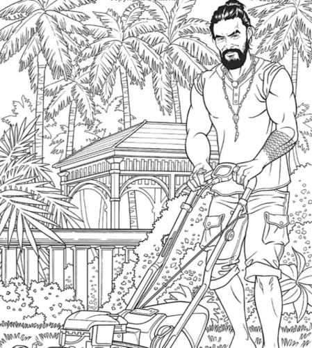Desenho de Aquaman para imprimir