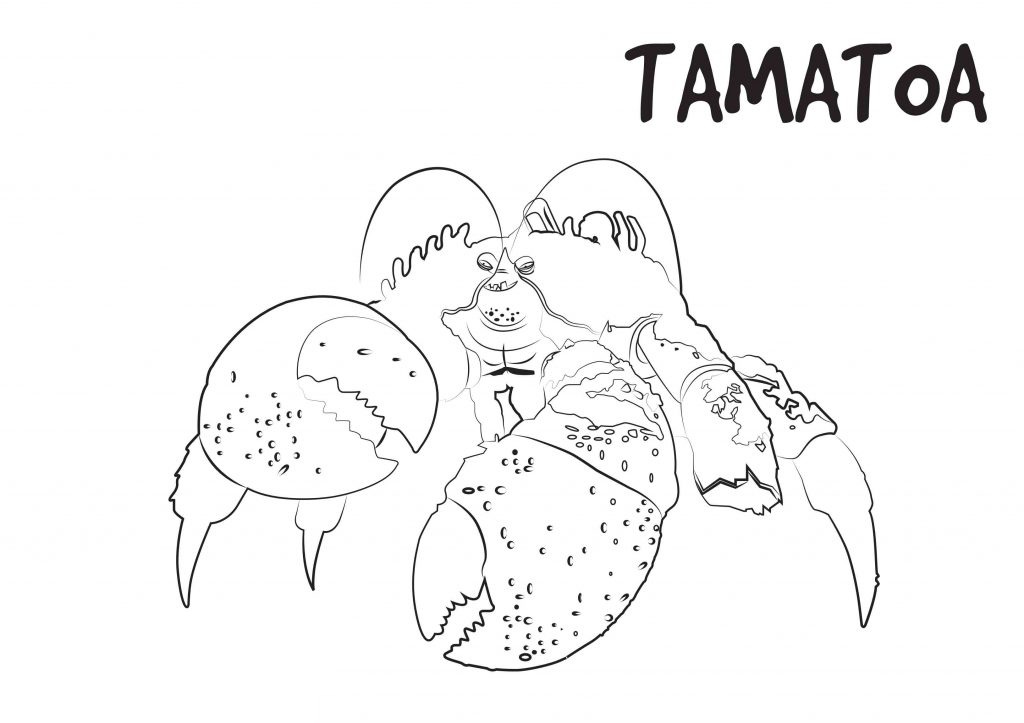 Desenho de Moana para imprimir