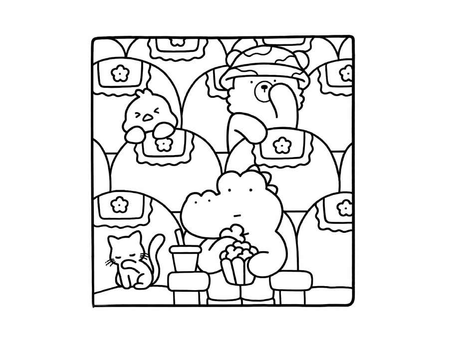 Desenho de Comfy Days para imprimir