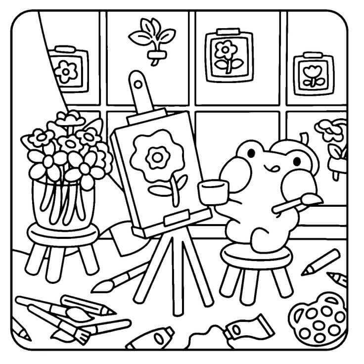 Desenho de Comfy Days para imprimir