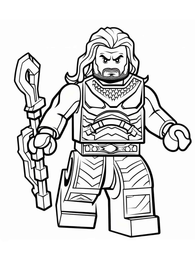 Desenho de Aquaman para imprimir