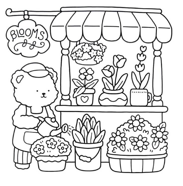 Desenho de Comfy Days para imprimir