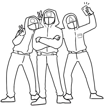 Desenho de Round 6 para imprimir