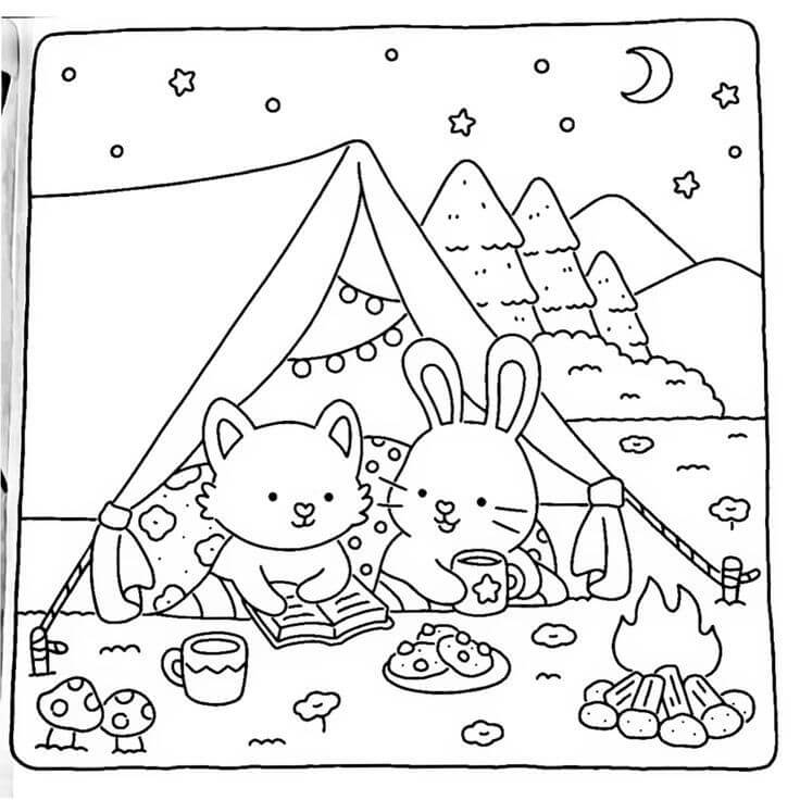 Desenho de Comfy Days para imprimir
