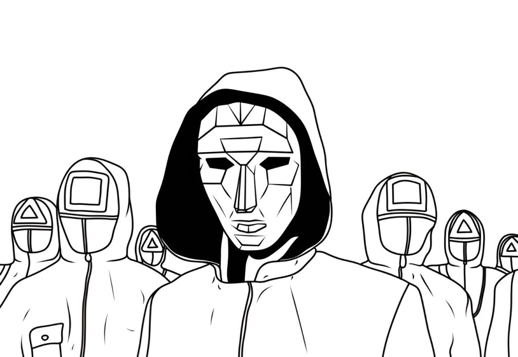 Desenho de Round 6 para imprimir