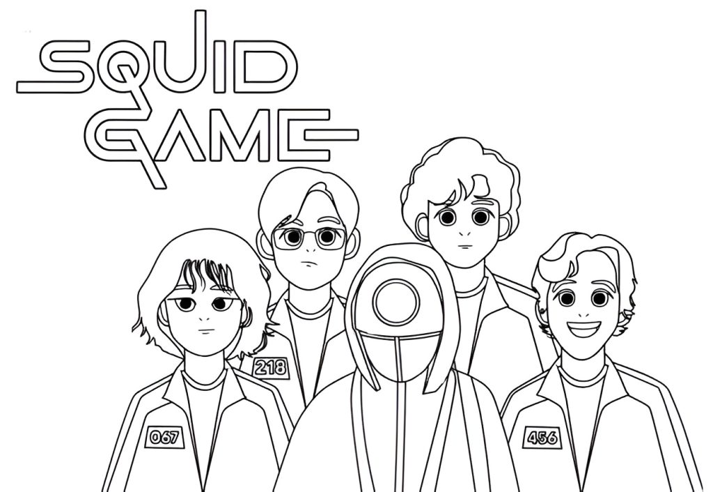 Desenho de Round 6 para imprimir