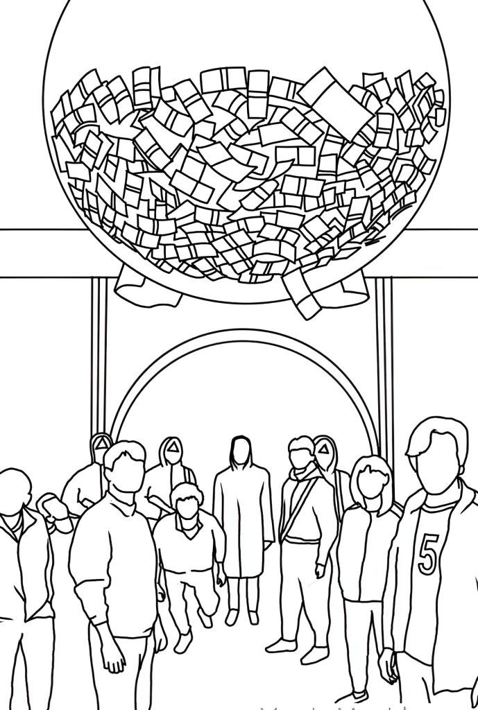 Desenho de Round 6 para imprimir