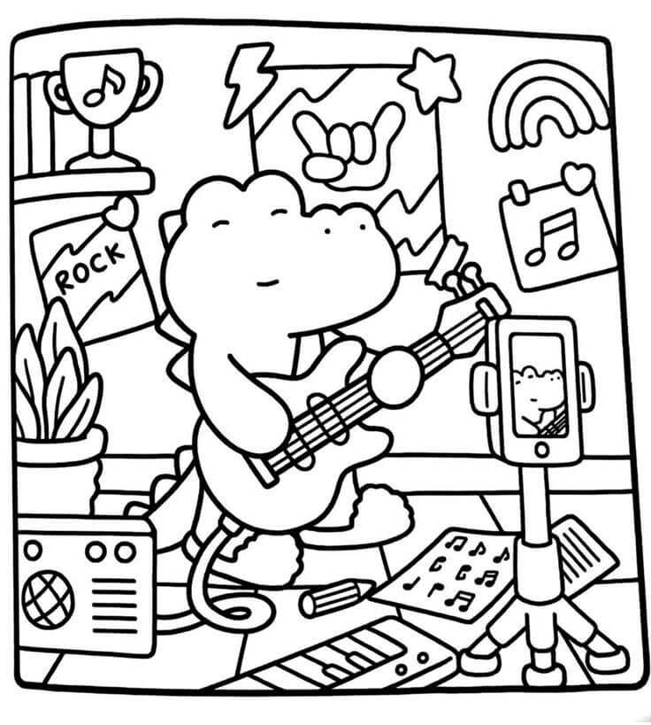 Desenho de Comfy Days para imprimir