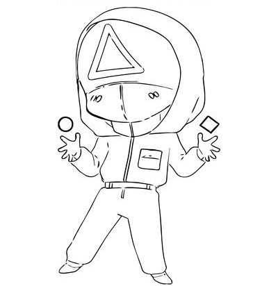 Desenho de Round 6 para imprimir