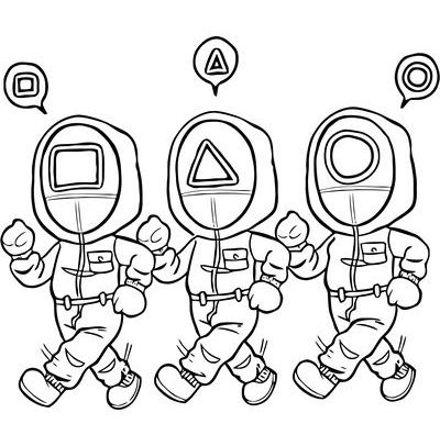 Desenho de Round 6 para imprimir