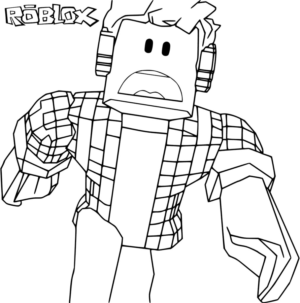 Desenho de Roblox para imprimir