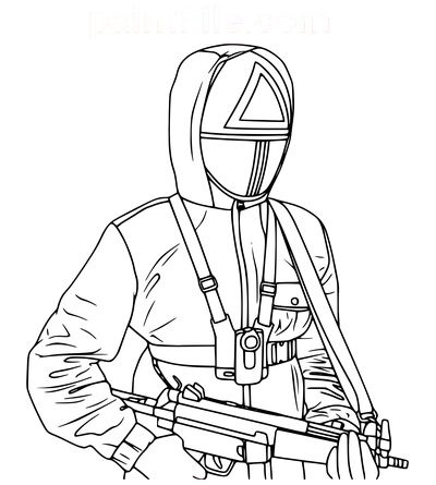 Desenho de Round 6 para imprimir