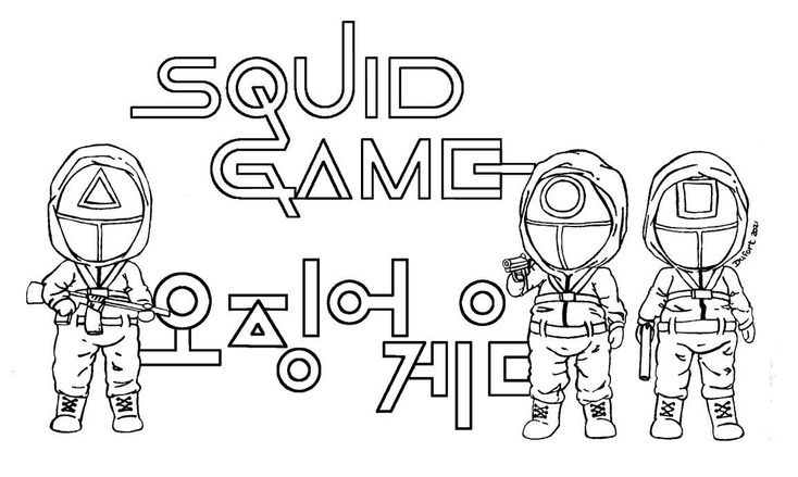 Desenho de Round 6 para imprimir