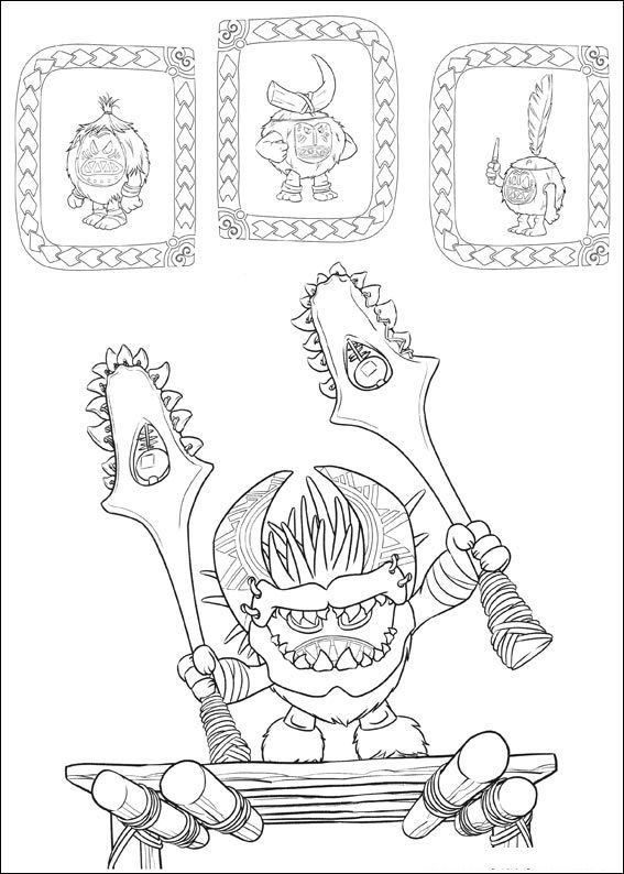 Desenho de Moana para imprimir