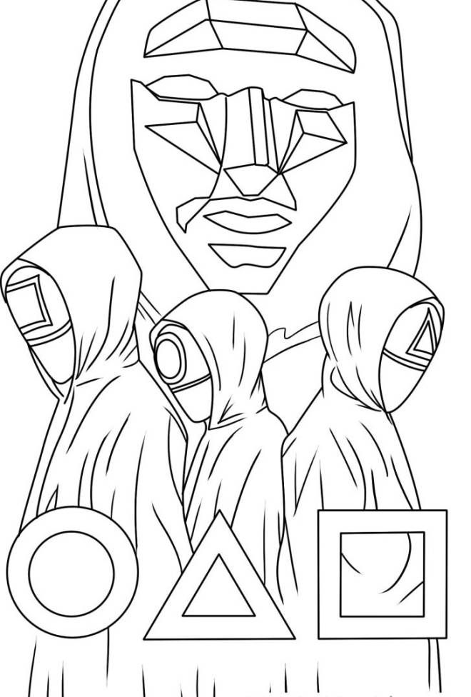 Desenho de Round 6 para imprimir
