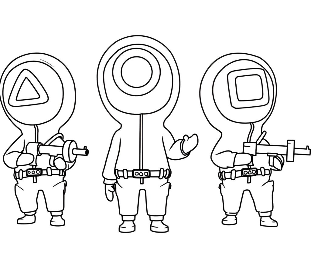 Desenho de Round 6 para imprimir