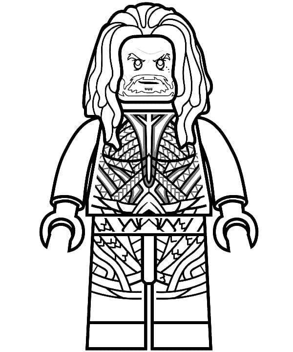 Desenho de Aquaman para imprimir