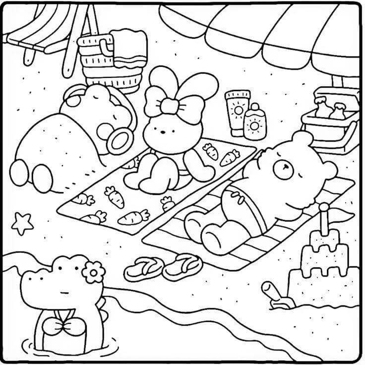 Desenho de Comfy Days para imprimir