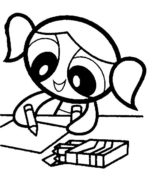 Desenho de Lindinha (As Meninas Superpoderosas) para imprimir