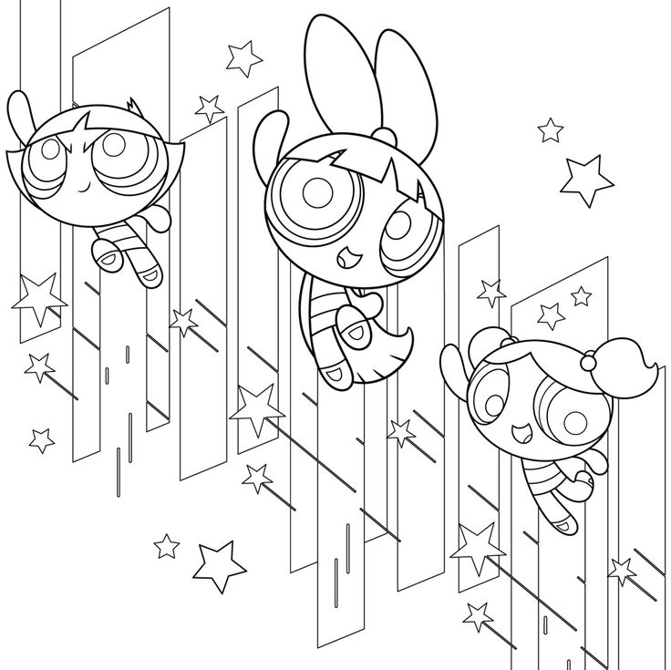 Desenho de As Meninas Superpoderosas para imprimir