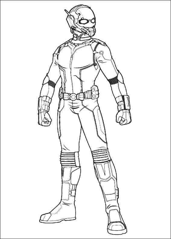Desenho de Homem-Formiga (Ant-Man) para imprimir