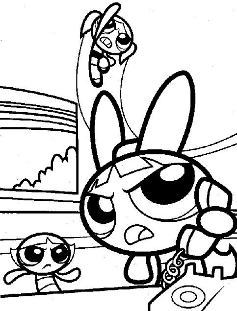 Desenho de As Meninas Superpoderosas para imprimir