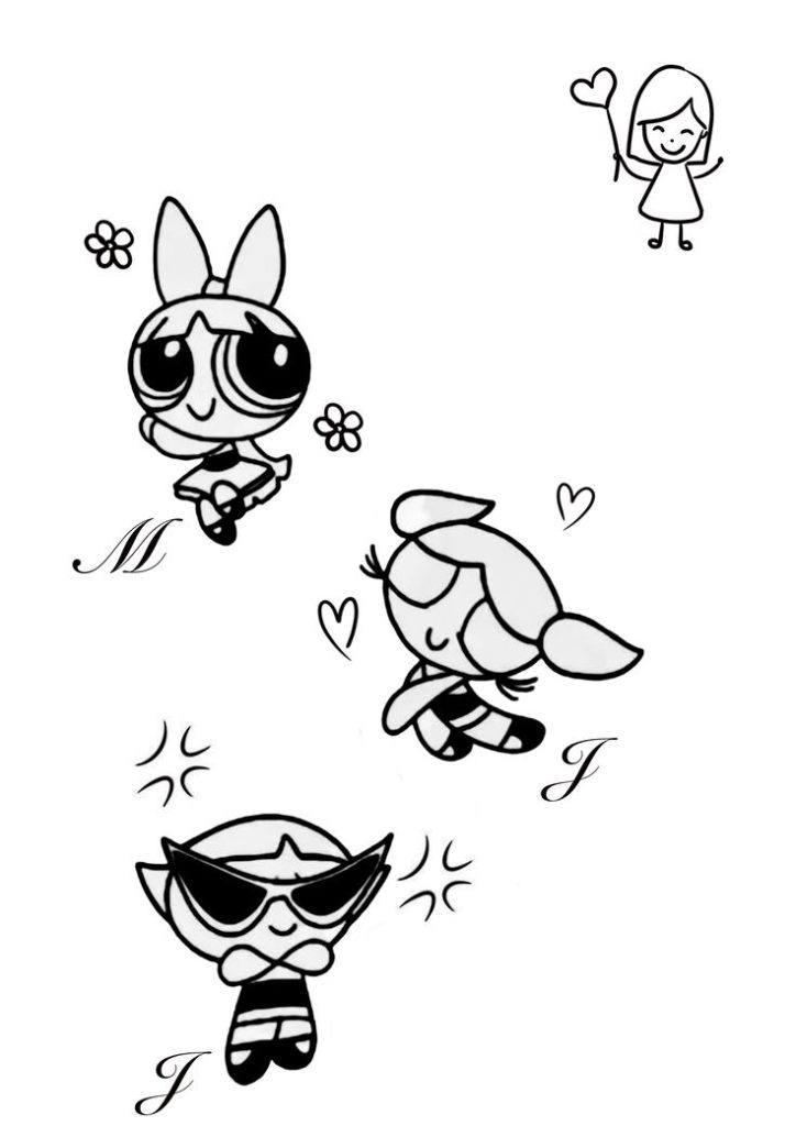 Desenho de As Meninas Superpoderosas para imprimir