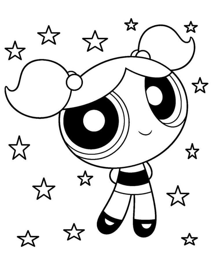 Desenho de Lindinha (As Meninas Superpoderosas) para imprimir